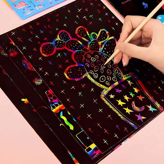 Carte à Gratter Enfant | Créative Magic - lullybox