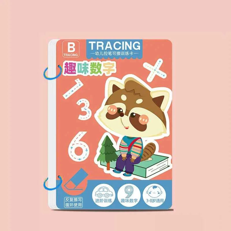 Cahier d'Écriture Enfant | Montessori Réutilisable Magique