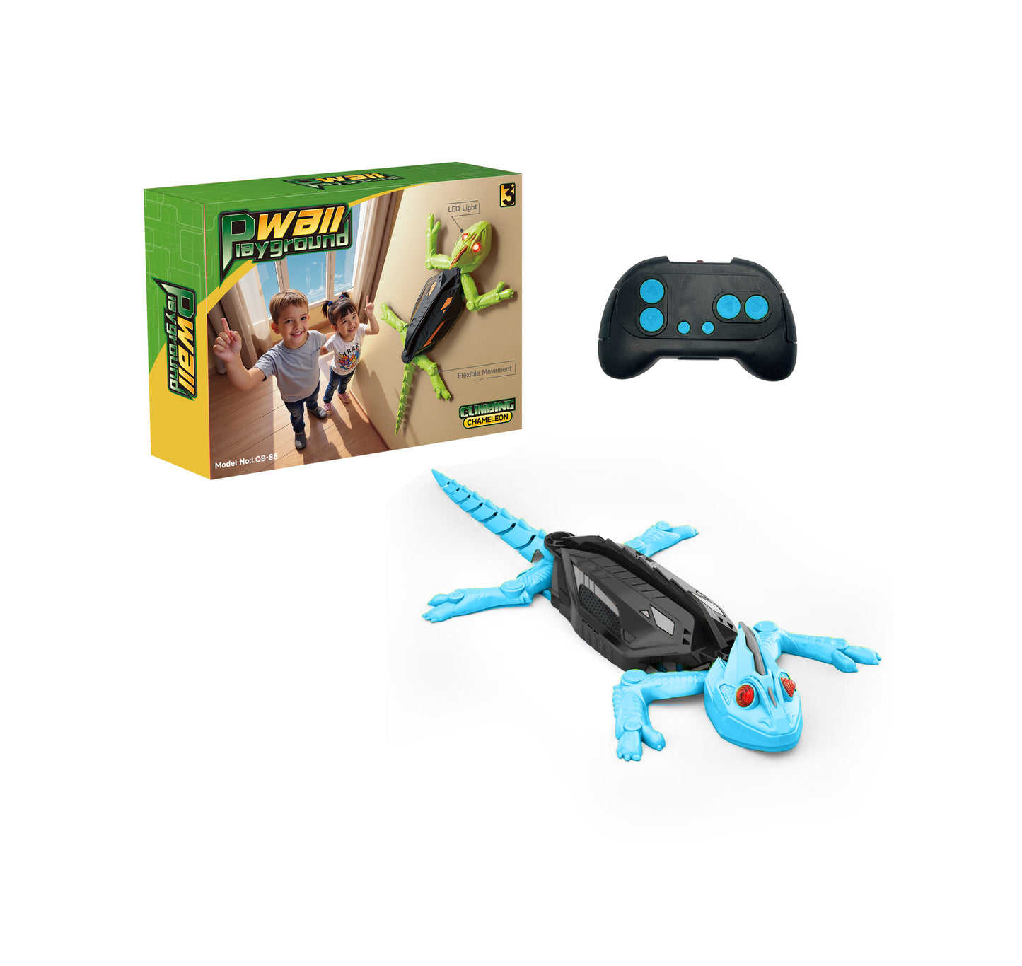 Wall-Climbing Chameleon Lizard - Interactive Toy for Children