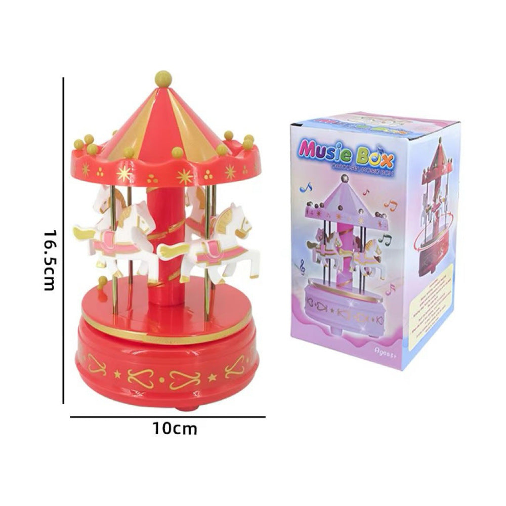 Light-Up Music Box - Rotating Musical Carousel for Children